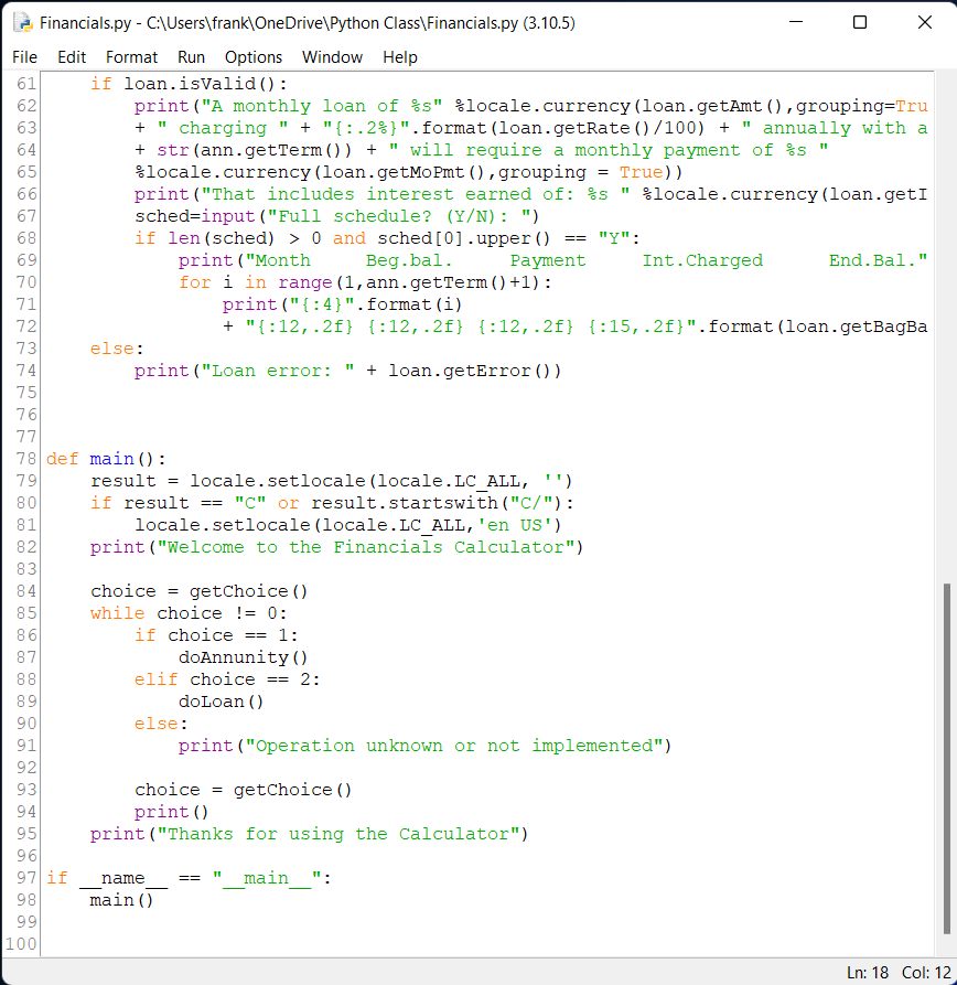 Solved I am trying to complete this Python program with a | Chegg.com