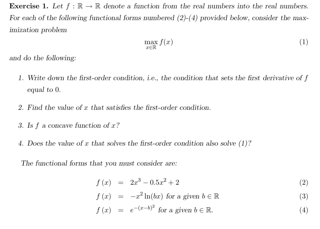 Solved Let F R → R Denote A Function From The Real Numbers