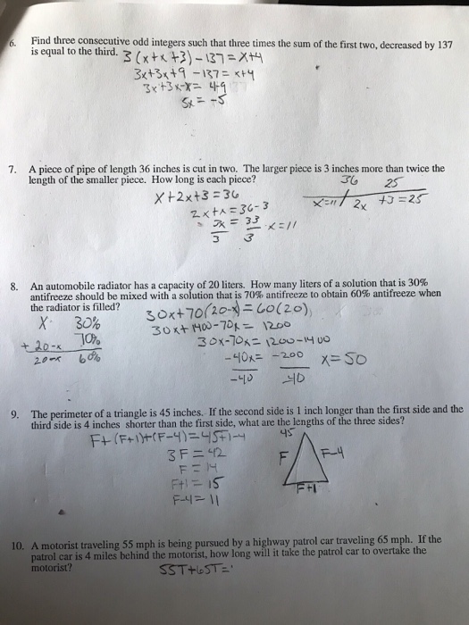 Solved Find three consecutive odd integers such that three | Chegg.com