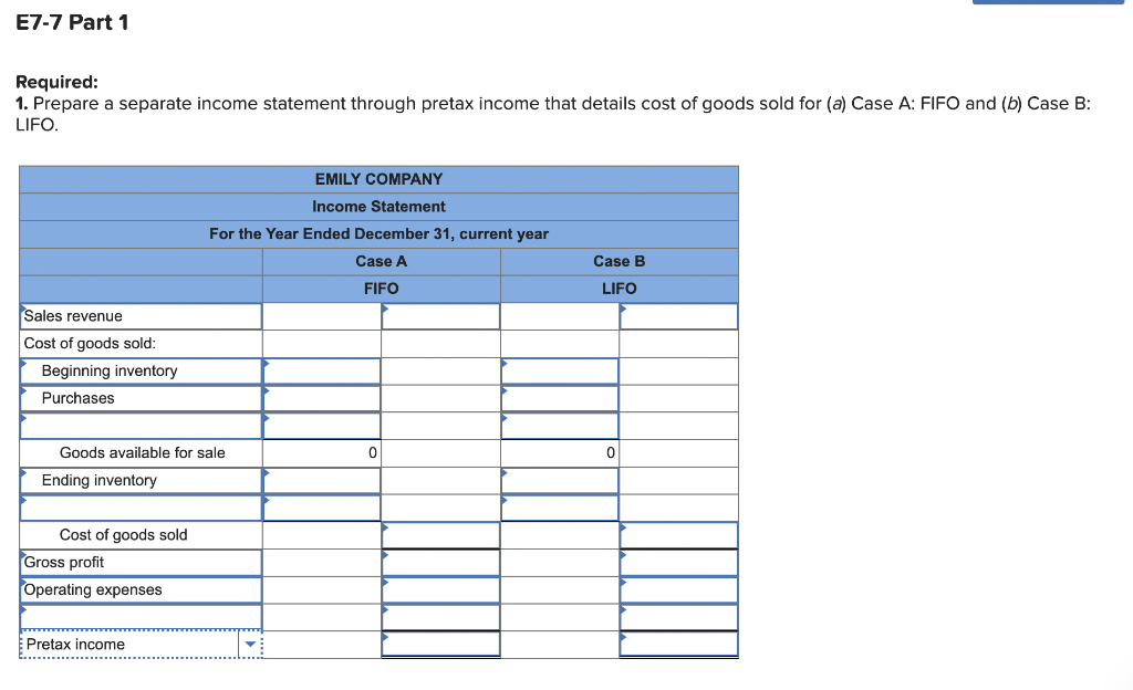 Solved Required information E7-7 (Algo) Analyzing and | Chegg.com