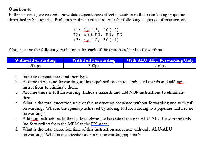 Solved Question 1 The basic singlecycle MIPS