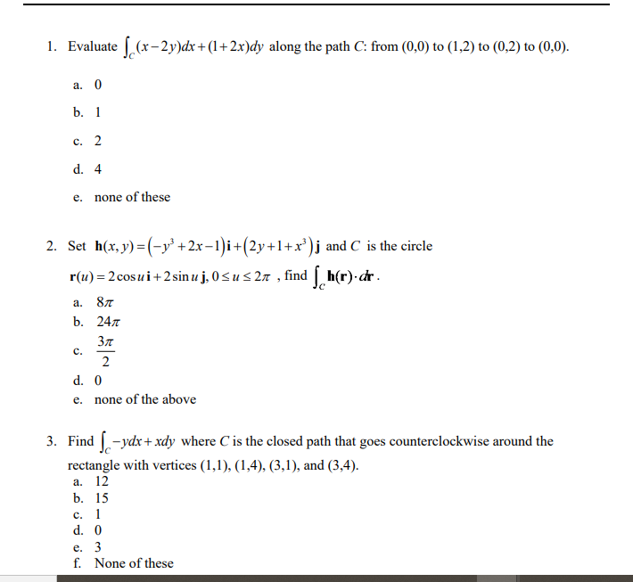 Solved Evaluate X 2y Dx 1 2x Dy Along The Path C Fro Chegg Com