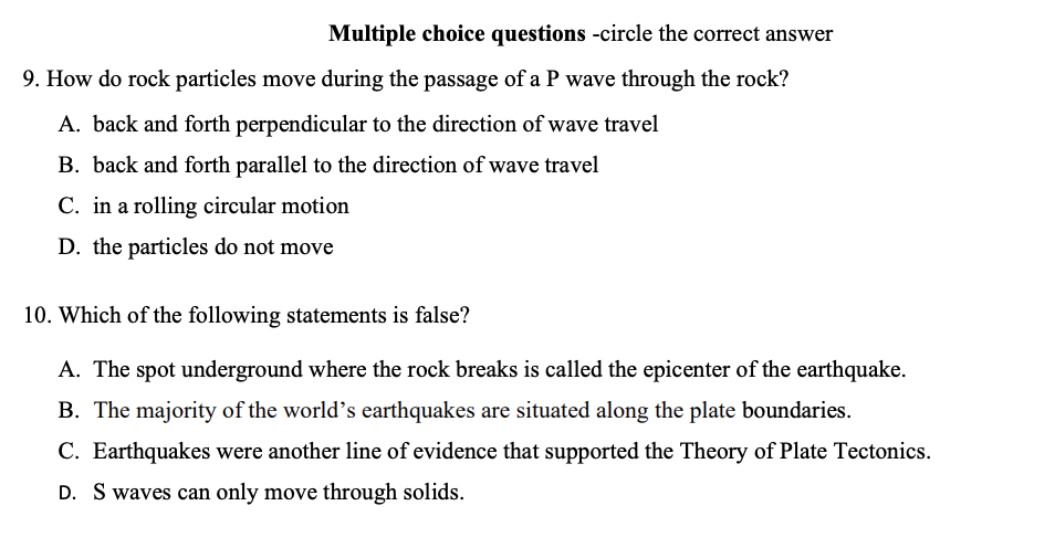 Solved Multiple Choice Questions -circle The Correct Answer | Chegg.com