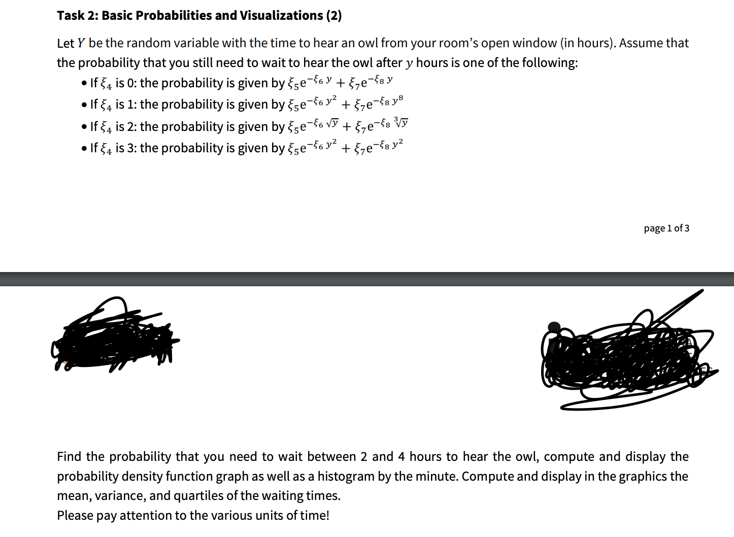Solved Task 2: Basic Probabilities and Visualizations (2)Let | Chegg.com
