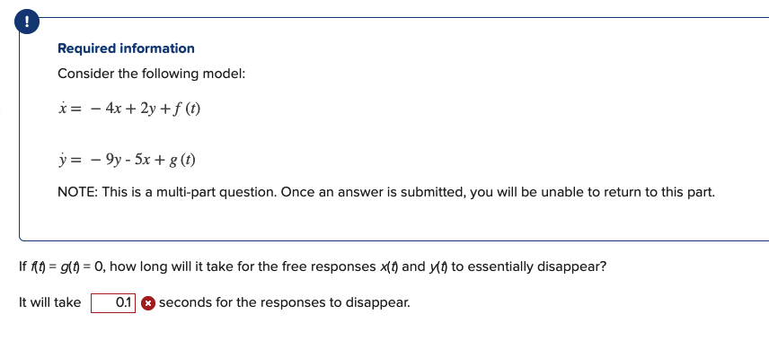 Solved ! Required Information Consider The Following Model: | Chegg.com