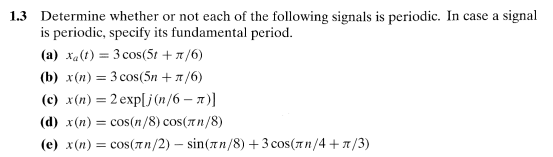 Solved 1.3 Determine whether or not each of the following | Chegg.com