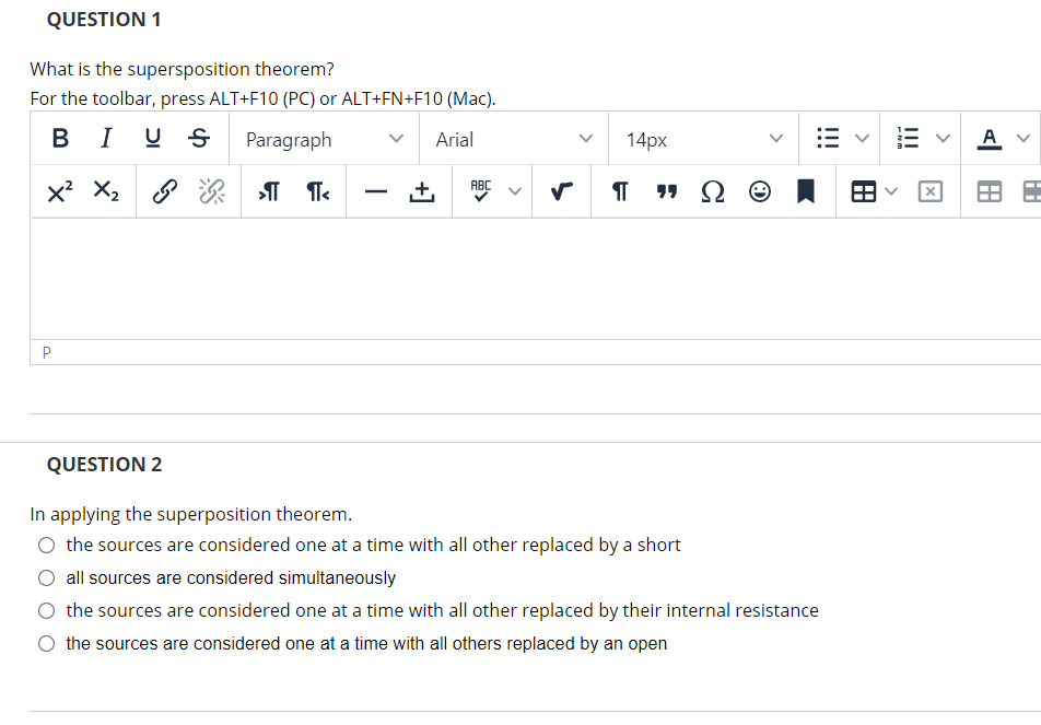 Solved Question 1 What Is The Supersposition Theorem For Chegg Com