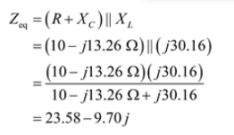 Solved Zeq =(R+X) ||X, = (10-j13.26 (2) ||( 30.16) | Chegg.com