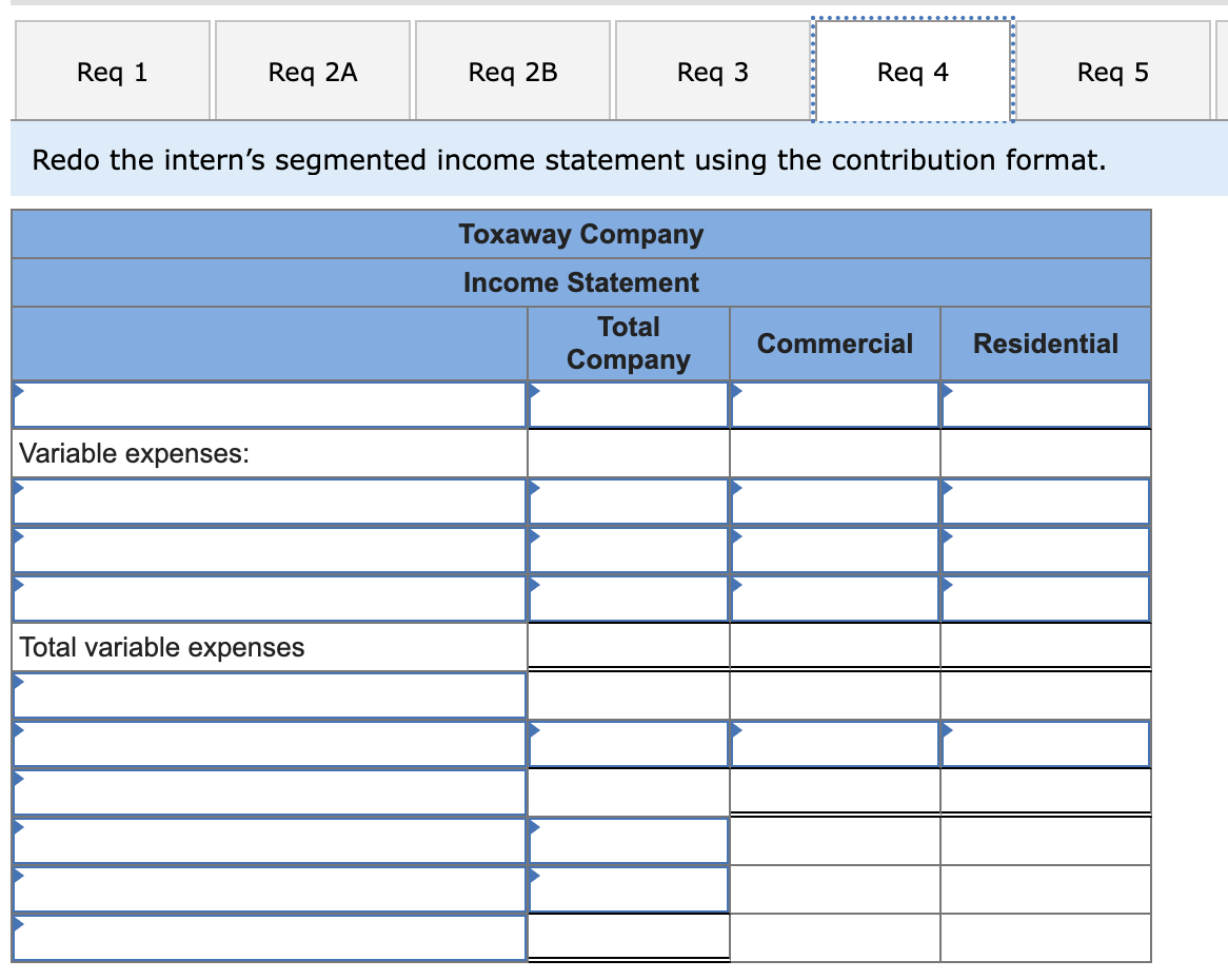 Solved Based on a review of the intern's segmented income | Chegg.com