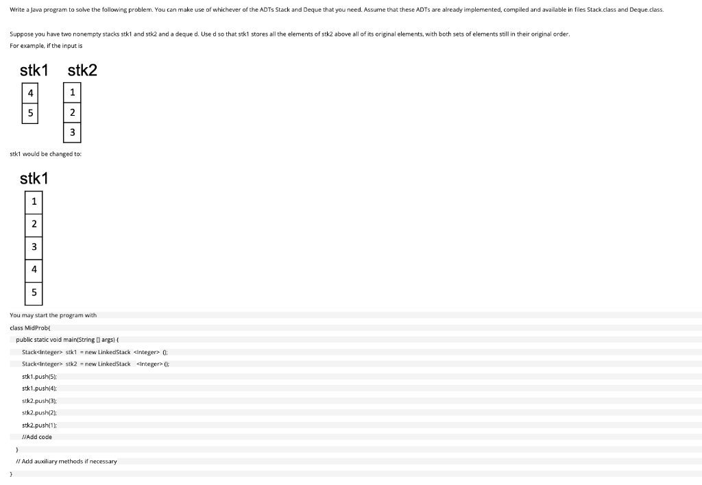 Solved Write a Java program to solve the following problem. | Chegg.com