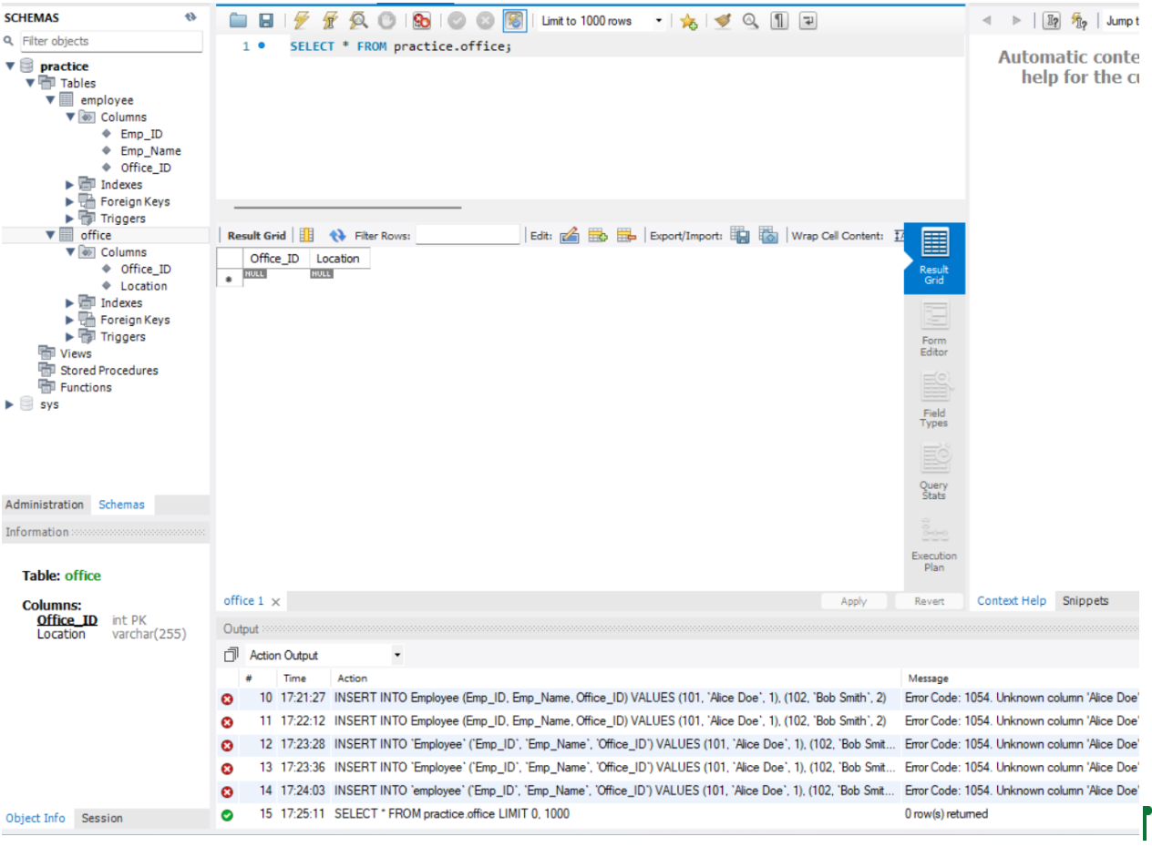 Solved MySQL - Workbench Practice Question Task 3. 1. Add | Chegg.com