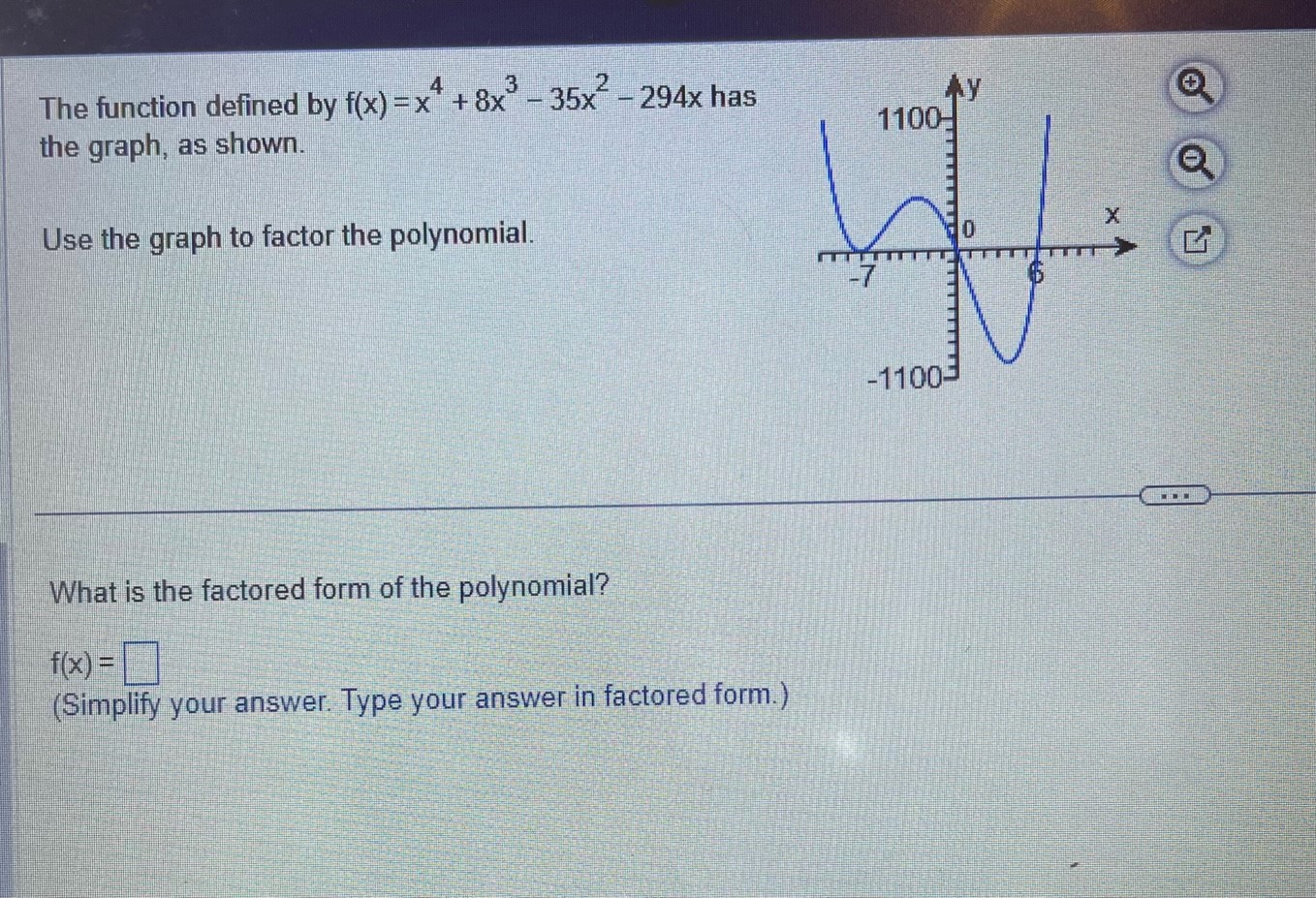 Solved The function defined by f(x)=x4+8x3−35x2−294x has the | Chegg.com