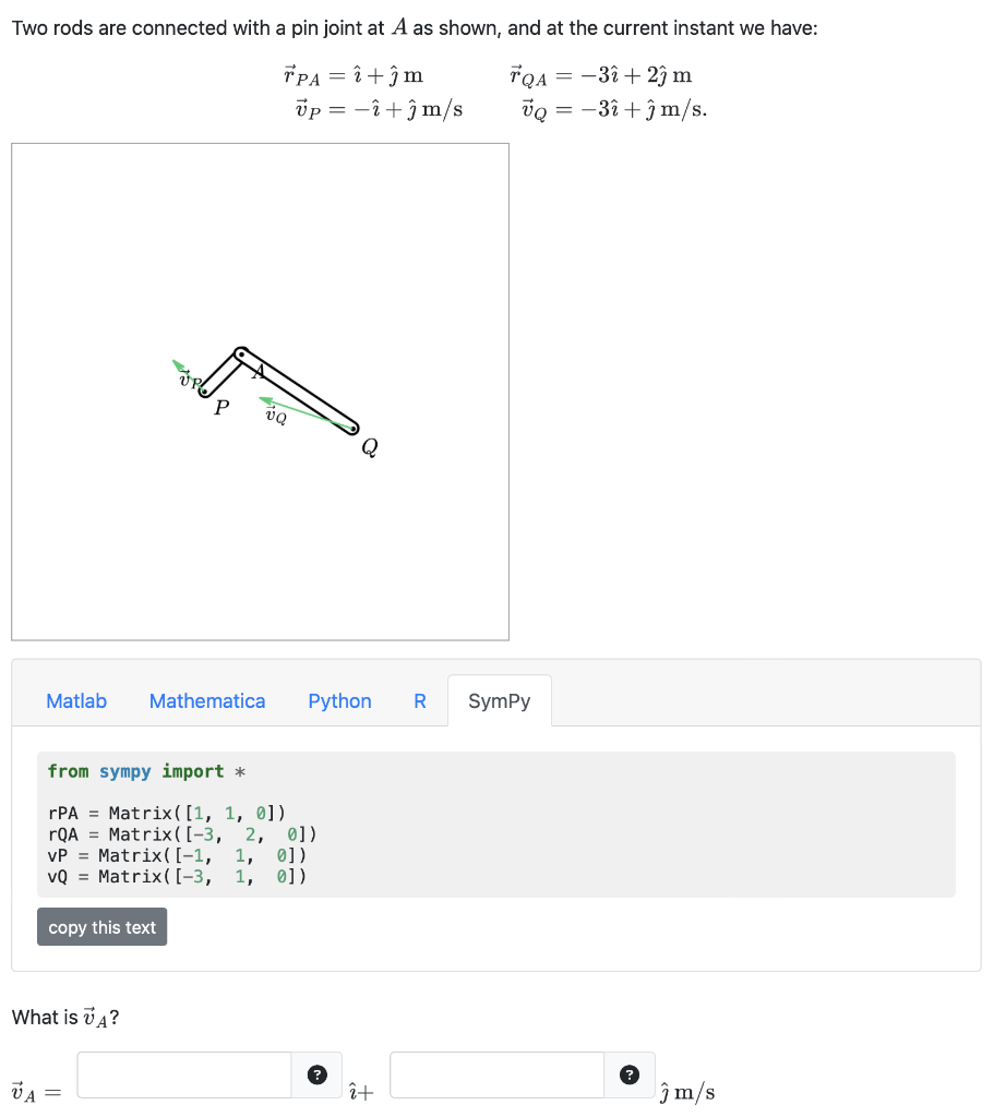 Solved Two Rods Are Connected With A Pin Joint At A As | Chegg.com