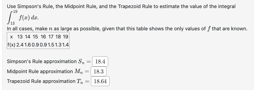 Consider the integral approximation T20 of | Chegg.com