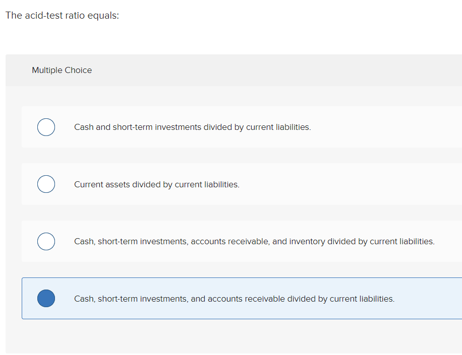 solved-the-acid-test-ratio-equals-multiple-choice-cash-and-chegg