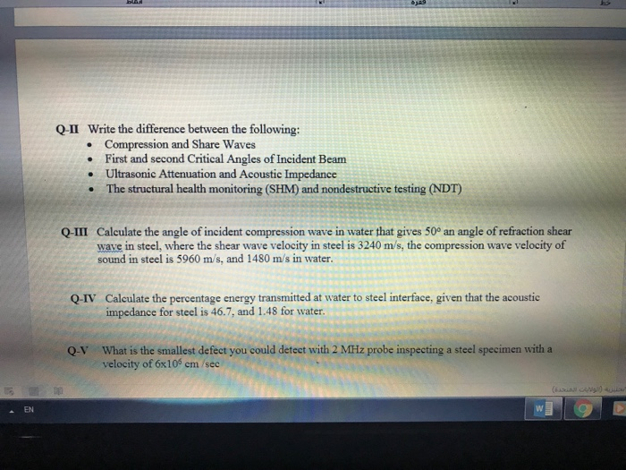 Solved Q-II Write the difference between the following: | Chegg.com