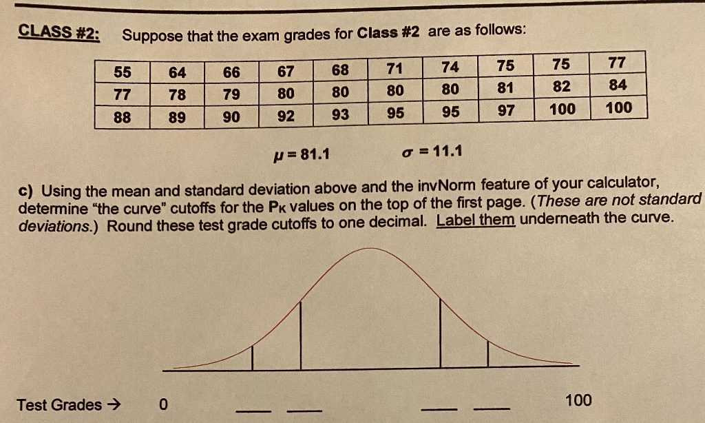 Solved 40% Grading Using “The Curve" When Grading Using "the | Chegg.com