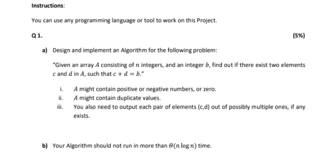 Solved Instructions: You can use any programming language or | Chegg.com