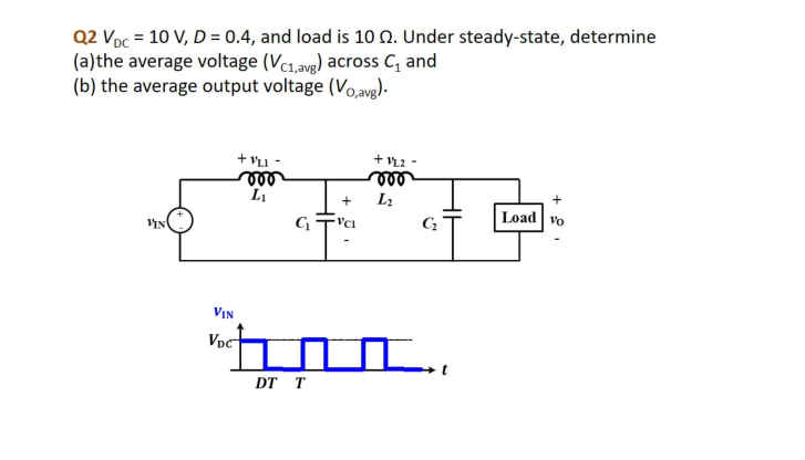 Solved Q1 The input voltage vIN of the RC circuit below is | Chegg.com