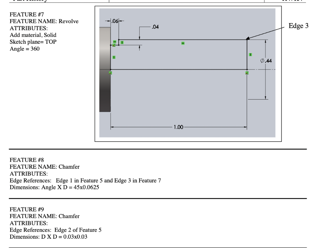 Solved Create a solid model for the part shown in the | Chegg.com