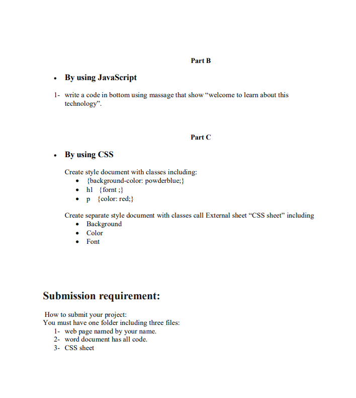 Solved Final Project Internet Technology Project Objectives Chegg