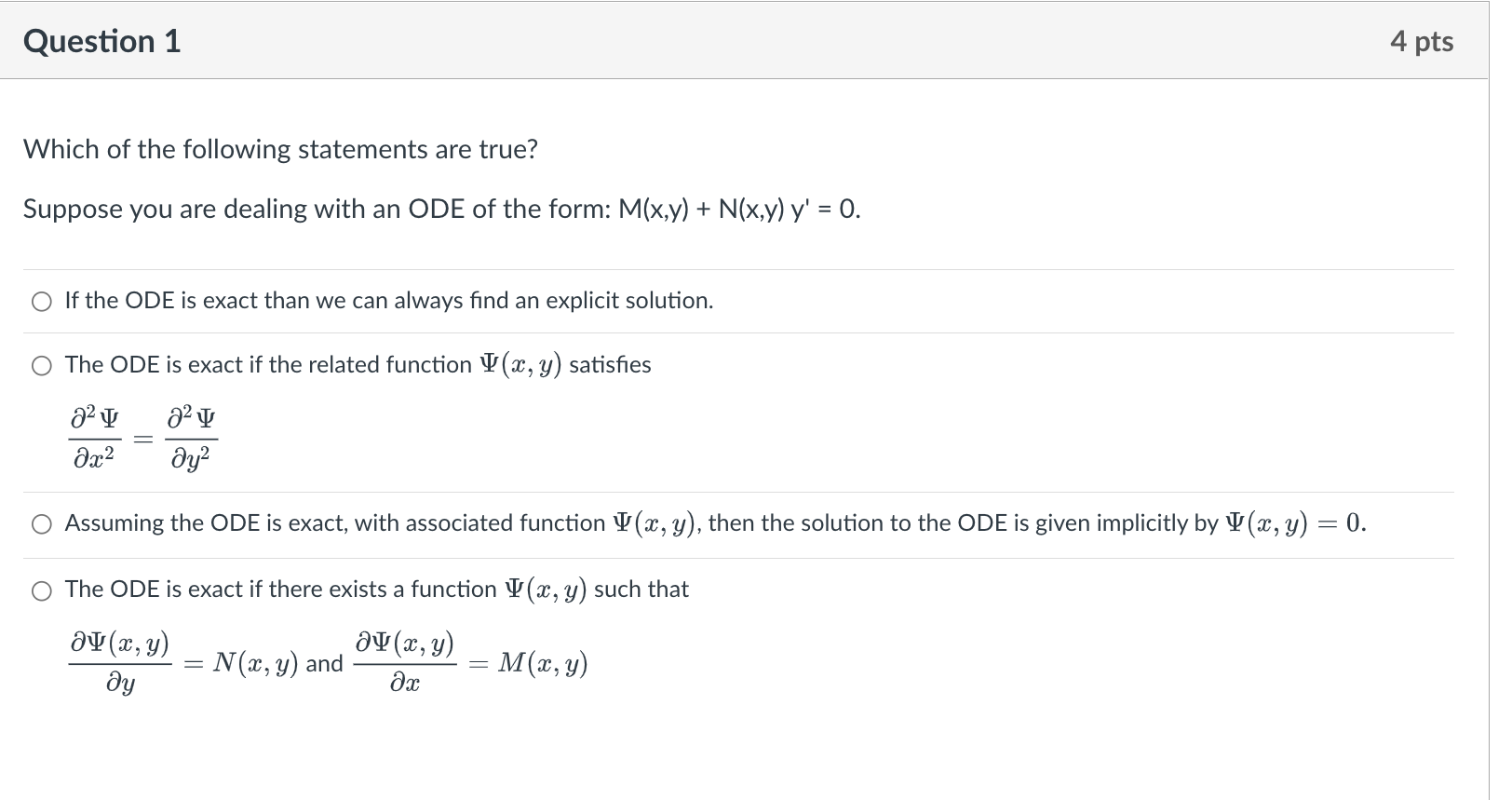 Solved Which of the following statements are true? Suppose | Chegg.com