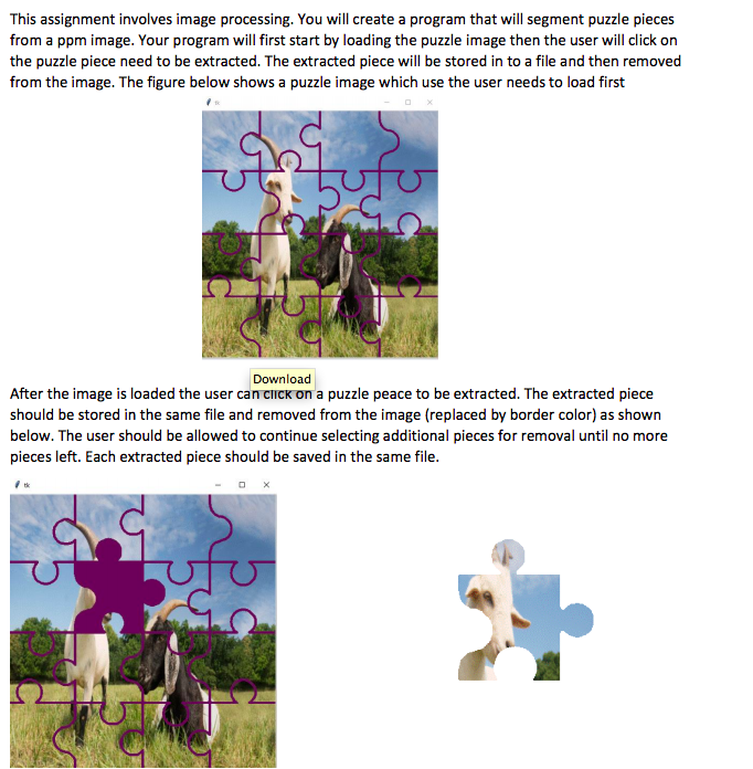 This assignment involves image processing. You will | Chegg.com