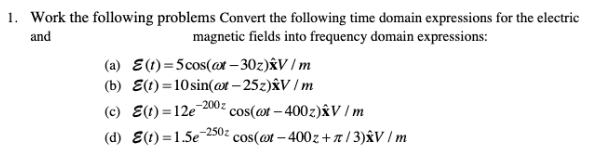 Solved 1. Work the following problems Convert the following | Chegg.com