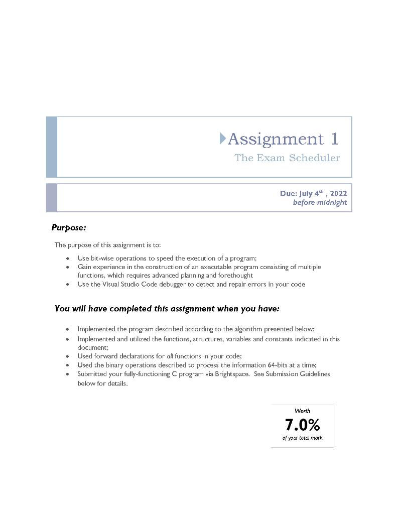 Solved Purpose: The purpose of this assignment is to: . | Chegg.com