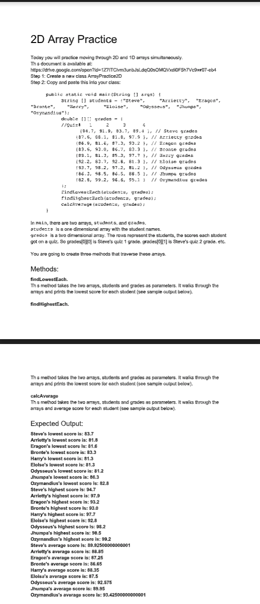 Solved JAVA Please follow the instructions. I have provided | Chegg.com
