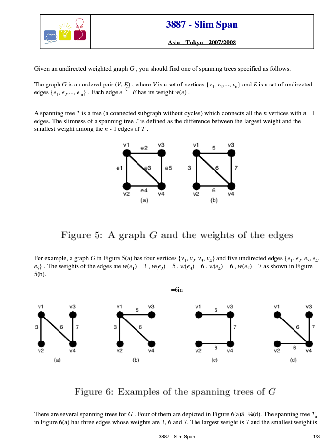 Solved Given An Undirected Weighted Graph G, You Should Find | Chegg.com