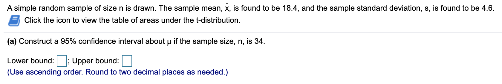 Solved A simple random sample of size n is drawn. The sample | Chegg.com