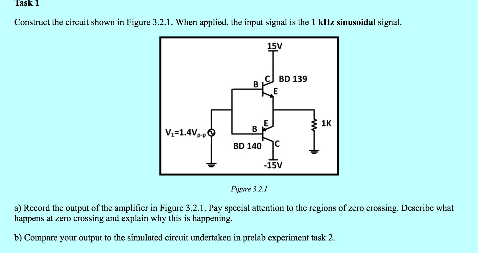 Solved Task 1 Construct the circuit shown in Figure 3.2.1. | Chegg.com
