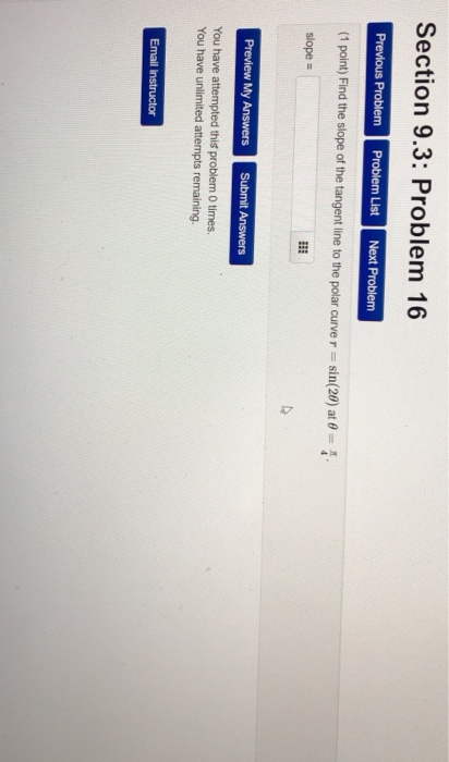 Solved Section 9.3: Problem 16 Previous Problem Problem List | Chegg.com