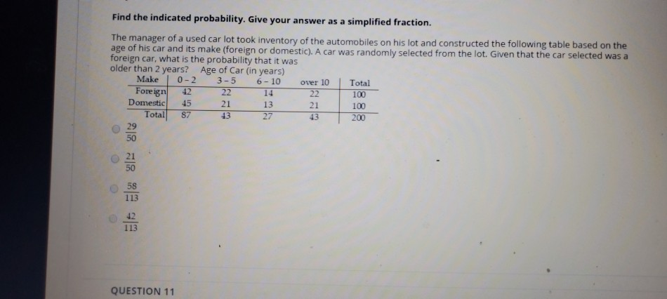 Solved Find the indicated probability.Give your answer as a | Chegg.com