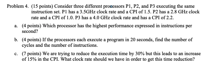 Solved Problem 4. ( 15 points) Consider three different | Chegg.com