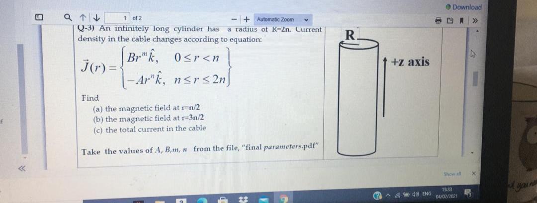 Solved Download A 1 1 Of 2 Automatic Zoom Q 3 An In Chegg Com