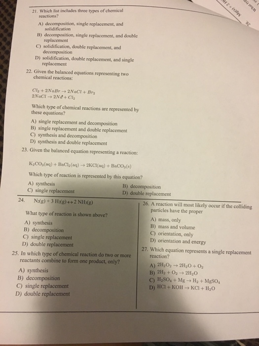 Solved Which List Includes Three Types Of Chemical Chegg