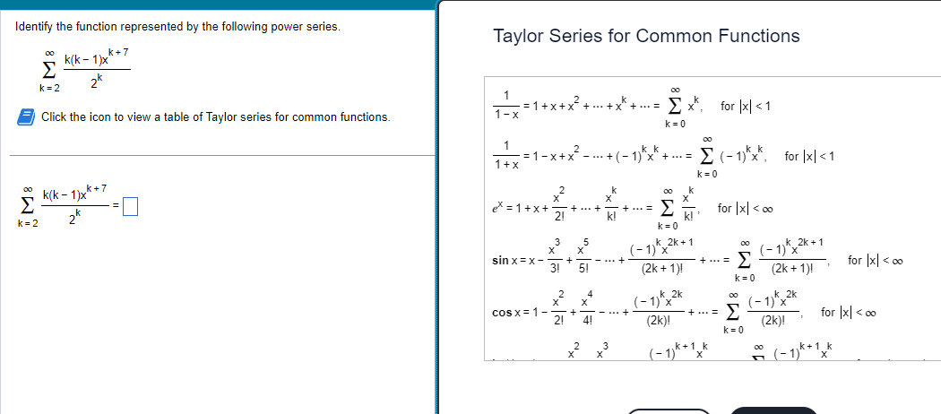 Solved Identify the function represented by the following | Chegg.com