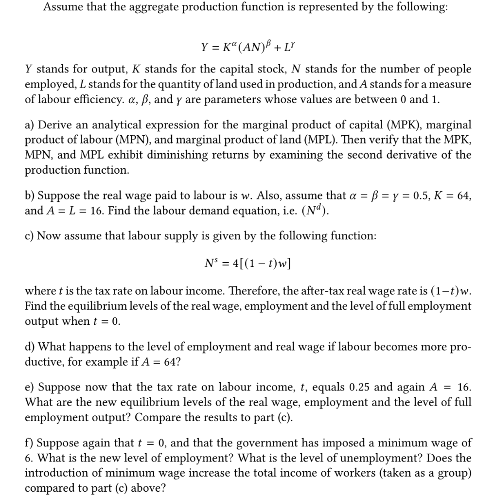 solved-assume-that-the-aggregate-production-function-is-chegg