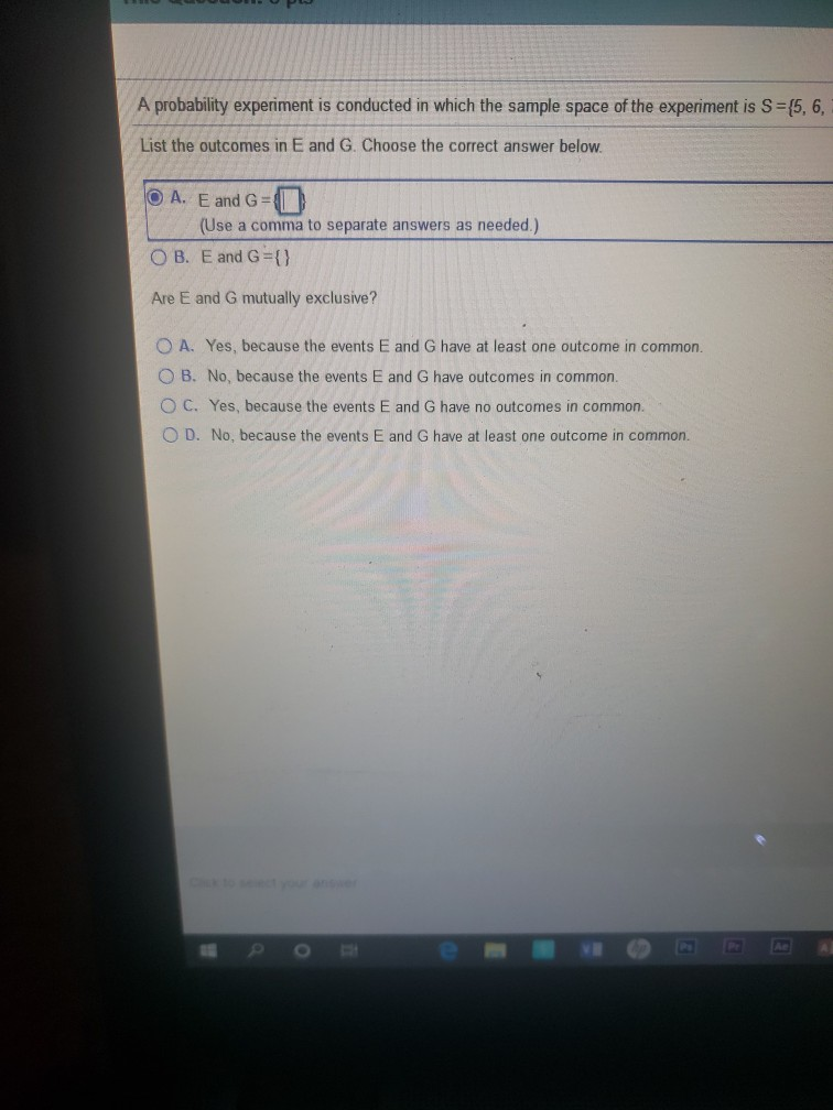 Solved A Probability experiment is conducted in which the | Chegg.com