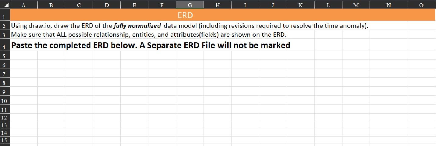 Solved Create a new Excel spreadsheet with a properly | Chegg.com