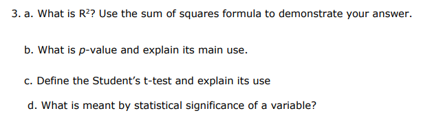 Solved 3. a. What is R?? Use the sum of squares formula to | Chegg.com