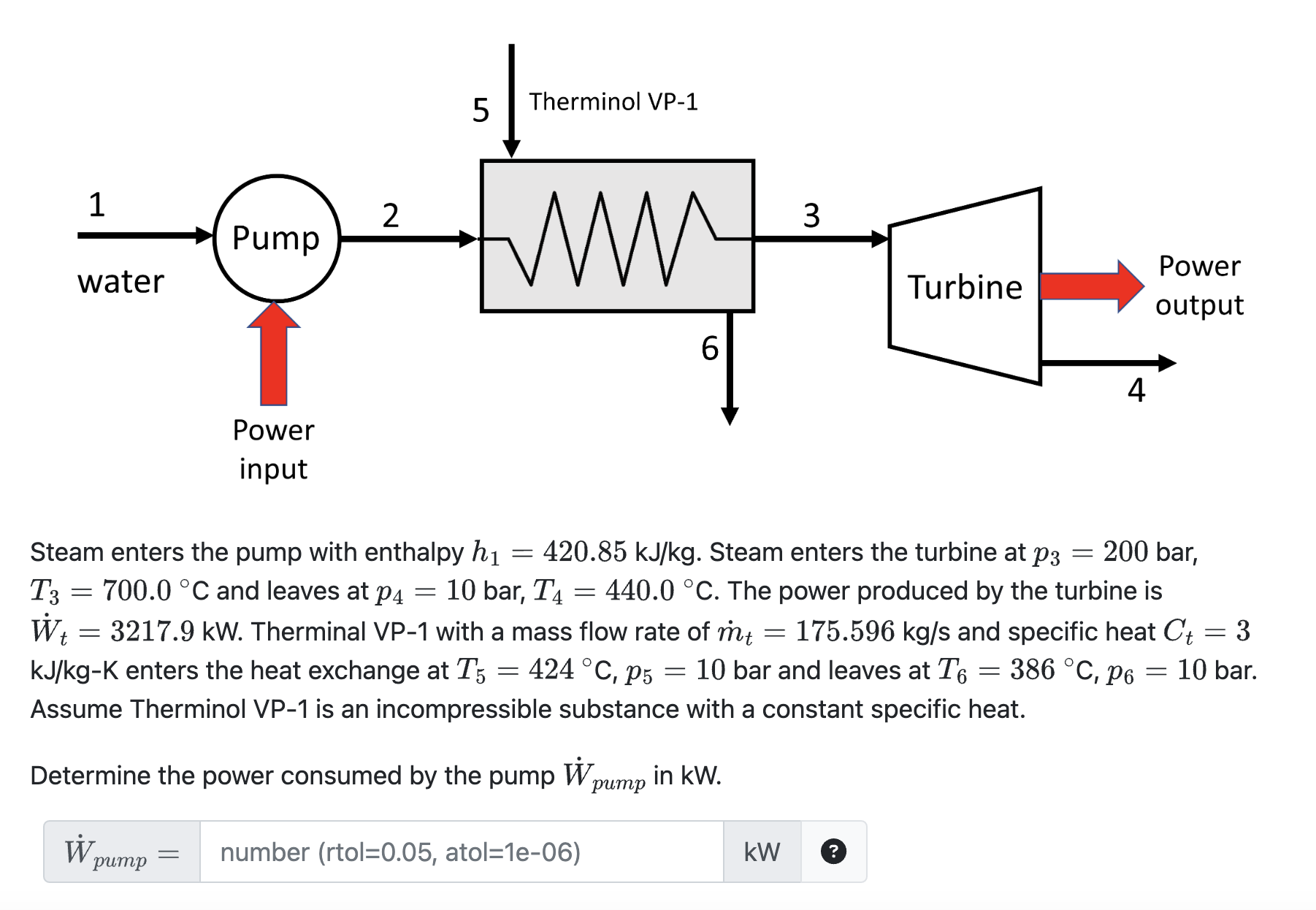 Solved Steam Enters The Pump With Enthalpy H1=420.85kJkg. | Chegg.com