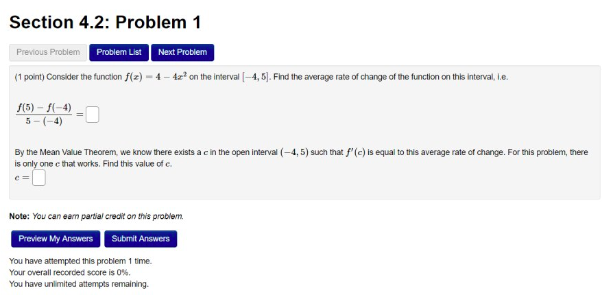 Solved Section 4.2: Problem 1 Previous Problem Problem List | Chegg.com