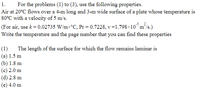 Solved 1.For the problems (1) to (3), use the following | Chegg.com