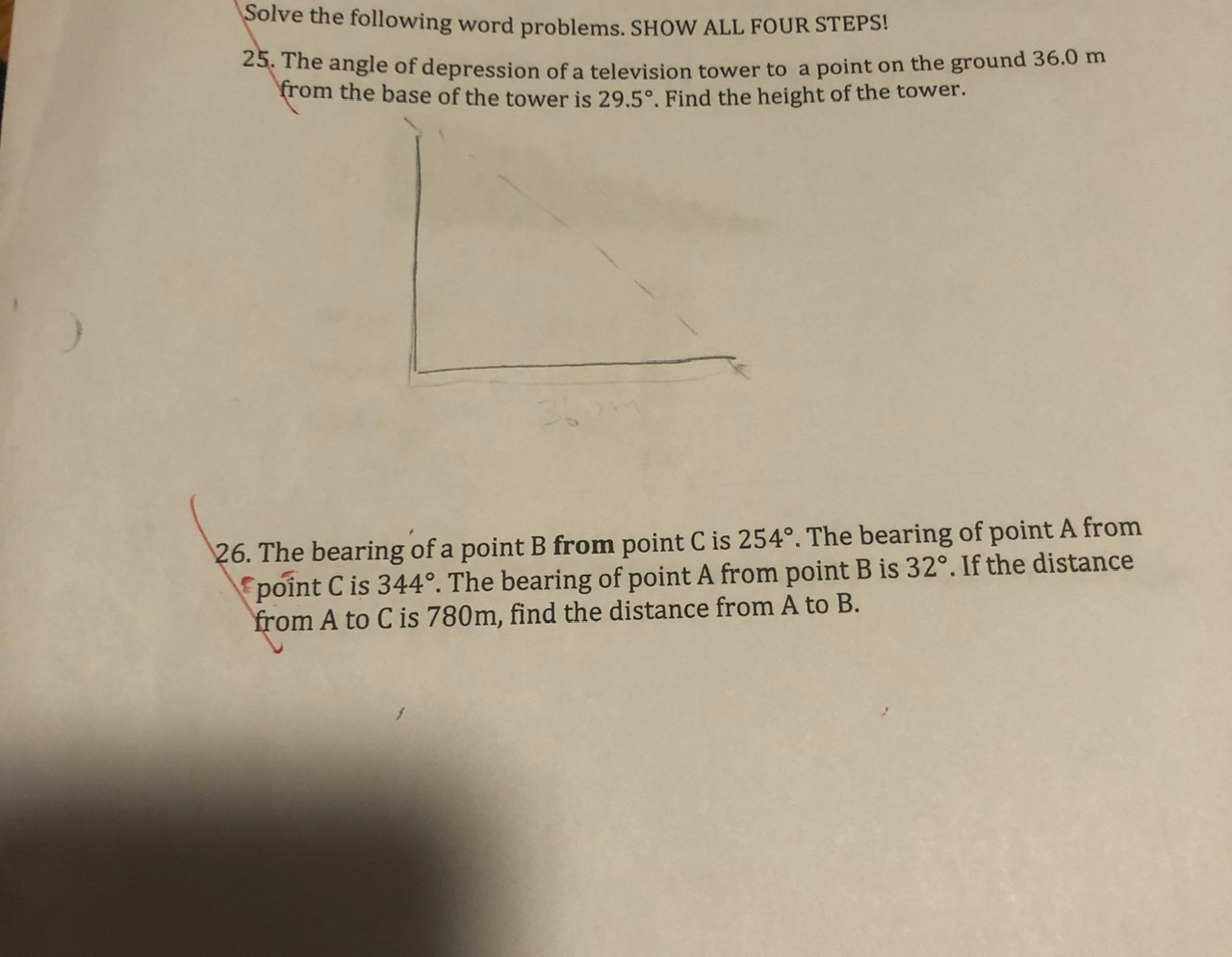 Solved Solve The Following Word Problems. SHOW ALL FOUR | Chegg.com