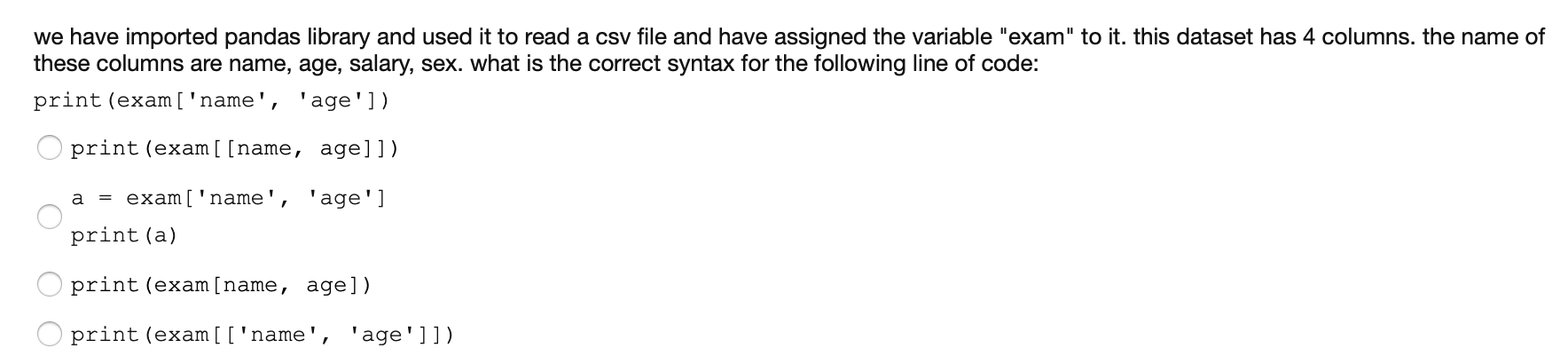 Solved we have imported pandas library and used it to read a | Chegg.com