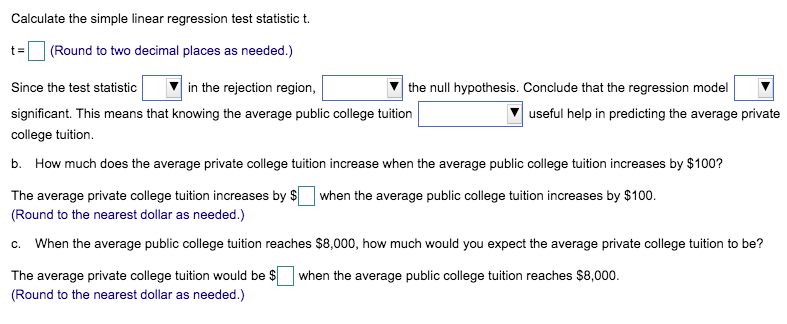 Solved The Data Shown Below Indicate The Average Tuition | Chegg.com