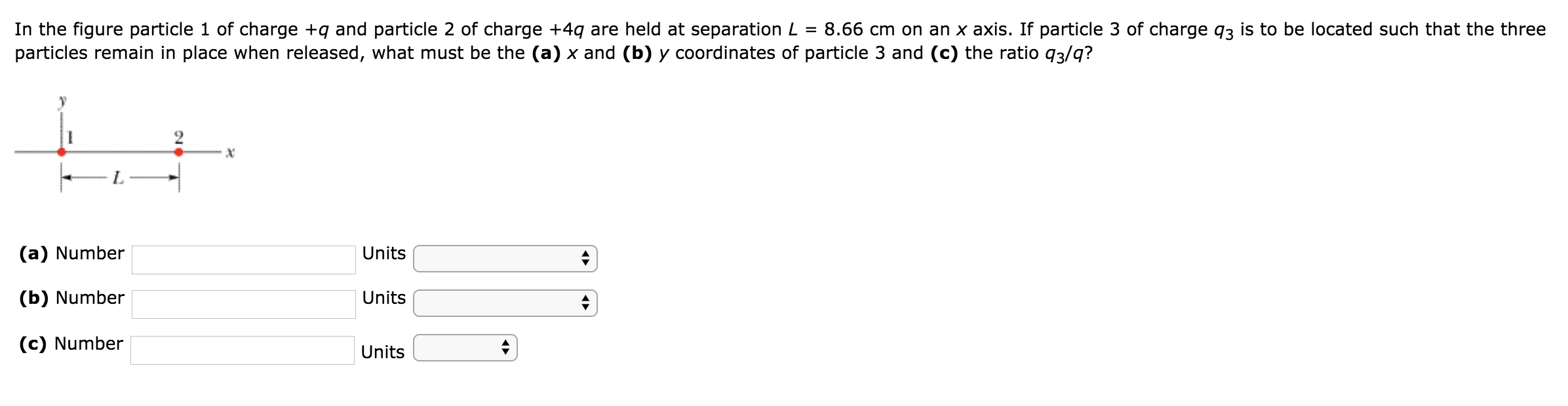 Solved In The Figure Particle 1 Of Charge Q And Particle 2 Chegg Com